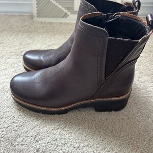 Naturalizer Dark Brown Ankle Booties